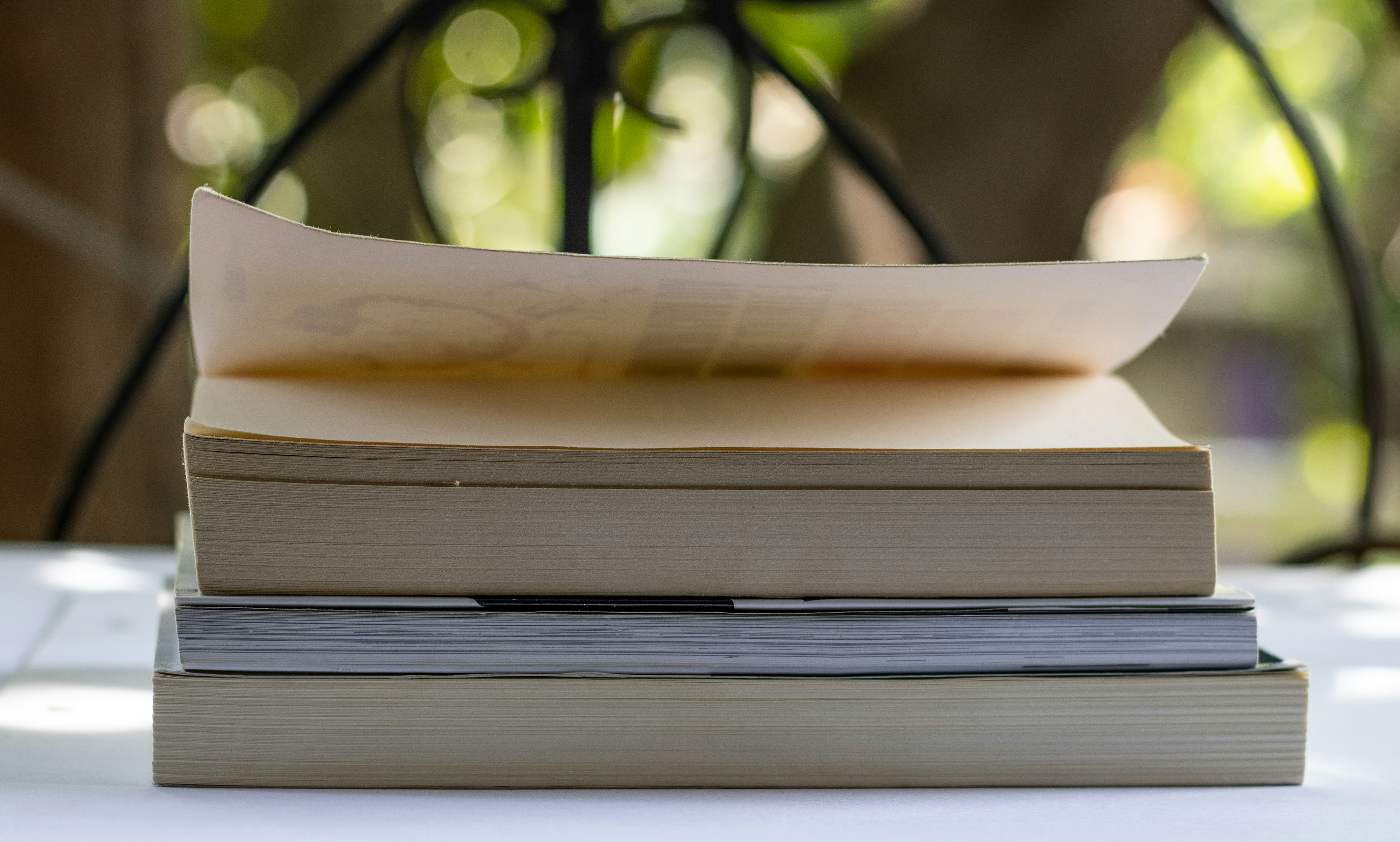 stack of books